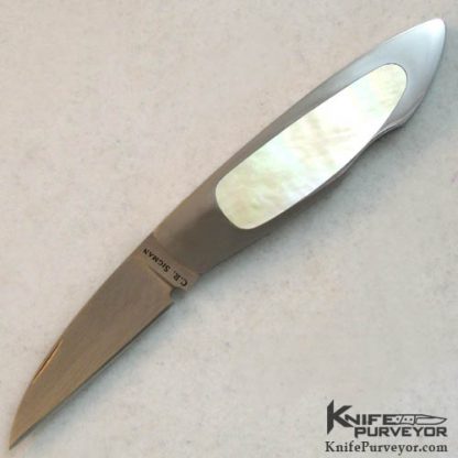 Corbet Sigman Custom Knife South Sea Goldlip Pearl Slipjoint