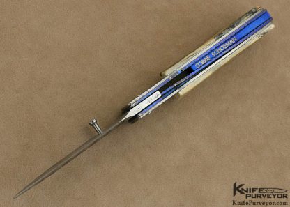Corrie Schoeman Custom Knife Damasteel  Linerlock - Image 5