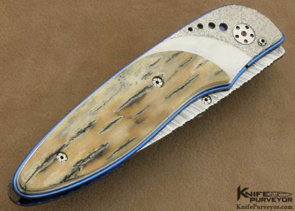 Corrie Schoeman Custom Knife Damasteel  Linerlock - Image 3