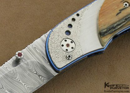 Corrie Schoeman Custom Knife Damasteel  Linerlock - Image 2