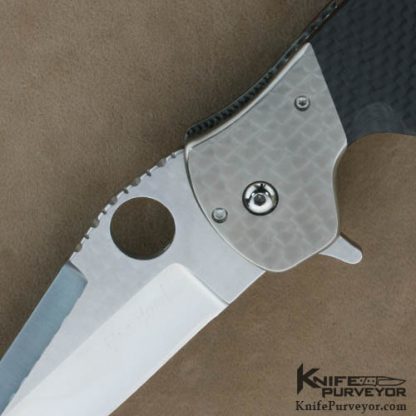 Pat Crawford Custom Knives Carbon Fiber & S-30V Kasper Flipper - Image 2