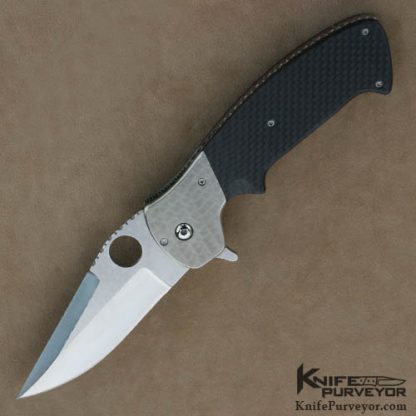 Pat Crawford Custom Knives Carbon Fiber & S-30V Kasper Flipper