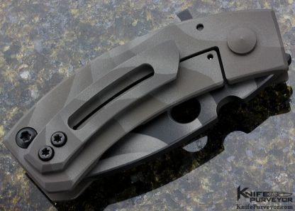 Crusader Forge Custom Knife 3D Camo Titanium Apex Frame Lock Flipper - Image 3