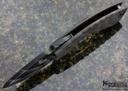 Crusader Forge Custom Knife 3D Camo Titanium Apex Frame Lock Flipper - Image 4