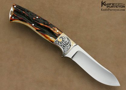 Curt Erickson Custom Knives Julie Warenski Engraved Semi Skinner - Image 4