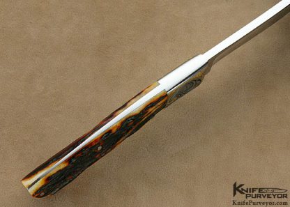 Curt Erickson Custom Knives Julie Warenski Engraved Semi Skinner - Image 5