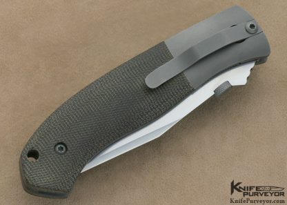 D.B. Fraley Custom Knife JS-25 Canvas Micarta Linerlock - Image 3