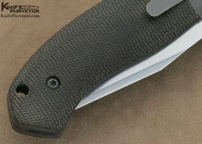 D.B. Fraley Custom Knife JS-25 Canvas Micarta Linerlock - Image 5