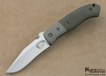 D.B. Fraley Custom Knife JS-25 Canvas Micarta Linerlock