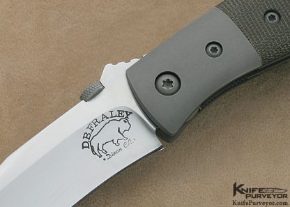 D.B. Fraley Custom Knife JS-25 Canvas Micarta Linerlock - Image 2