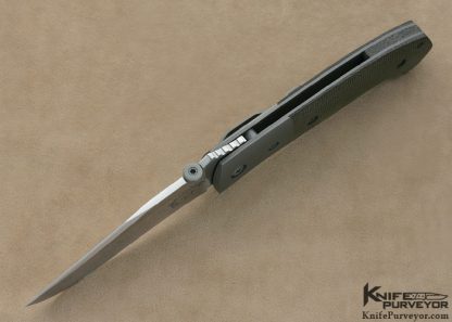 D.B. Fraley Custom Knife JS-25 Canvas Micarta Linerlock - Image 6