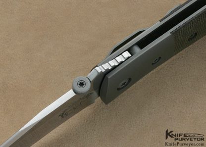 D.B. Fraley Custom Knife JS-25 Canvas Micarta Linerlock - Image 7