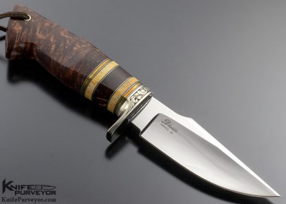 D'Alton Holder Custom Knife Engraved By Pat Holder "Fat Natchez" Hidden Tang With Royal Russian Walnut And Oosic - Image 3