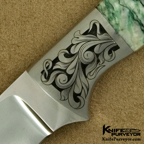D'Holder Custom Knife Little Hunter Engraved by Pat Holder - Image 2