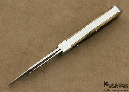 Dan Burke Custom Knife 2 Bladed Jigged Bone Slip Joint - Image 5