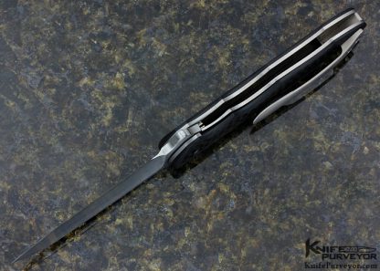 Daniel Galloway Custom Knife Carbon Fiber Linerlock Flipper - Image 5