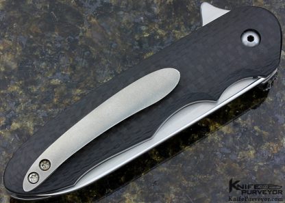 Daniel Galloway Custom Knife Carbon Fiber Linerlock Flipper - Image 3