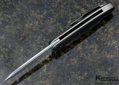 Daniel Galloway Custom Knife Carbon Fiber Linerlock Flipper - Image 4