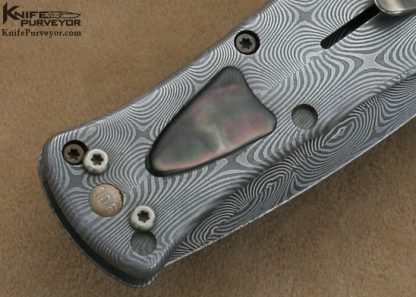 Darrel Ralph Custom Knives Blacklip Tahitian Pearl Shell & Mike Norris Stainless Damascus Assisted Opening MADD MAXX IV - Image 5