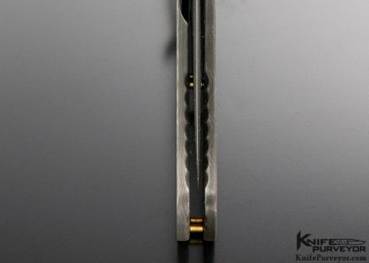 Darrel Ralph Custom Knife Integral Damascus and Black Lip Pearl Dagger - Image 8