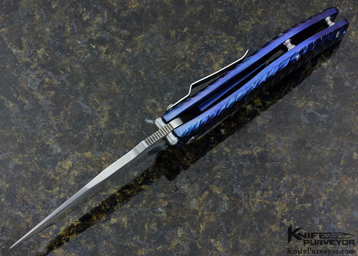 Darrel Ralph Custom Knife Titanium Gun Hammer Assisted Opening Frame Lock - Image 4