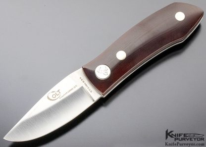 Colt Knives by Barry Woods Custom Knife Micarta Funny Folder - Image 2