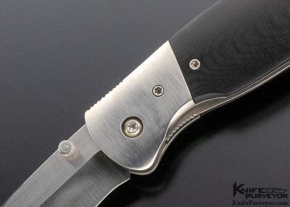 David Broadwell Custom Knife #37 of 50 LCD-107 Black Micarta and Titanium Linerlock - Image 2