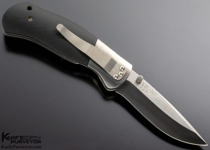 David Broadwell Custom Knife #37 of 50 LCD-107 Black Micarta and Titanium Linerlock - Image 3