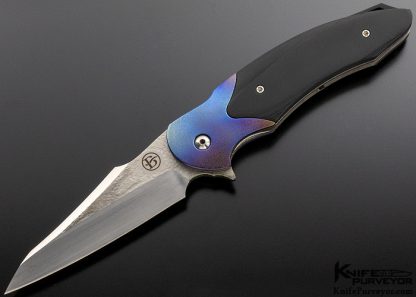 David Broadwell Custom Knife Technes Linerlock