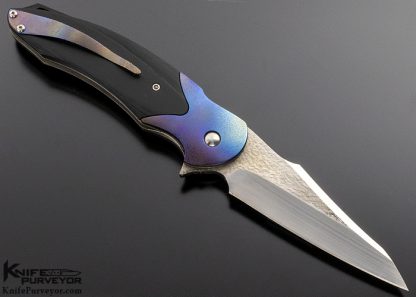 David Broadwell Custom Knife Technes Linerlock - Image 3