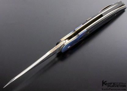 David Broadwell Custom Knife Technes Linerlock - Image 6