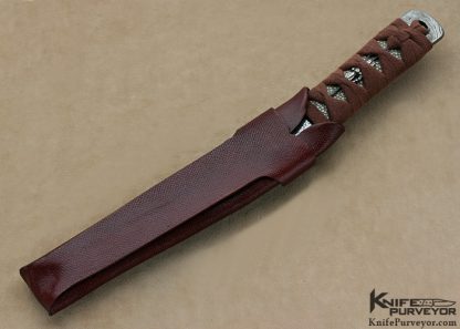 David Goldberg Custom Knife Sole Authorship "Chishio Tonbo" " Blood Dragonfly" Zanto-13504