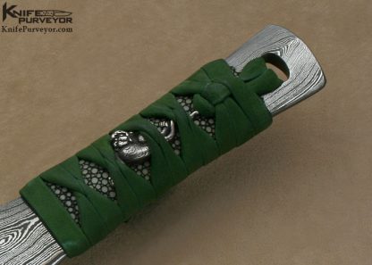 David Goldberg Custom Knife Sole Authorship "Tora Midori Kusa"" "Tiger In The Grass" Zanto - Image 3