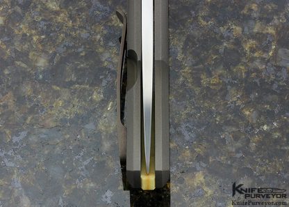 David Sharp Custom Knife "SharpWerks" Frame Horn Titanium Framelock with Westing House Micarta Accents - Image 6