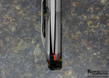 David Sharp Custom Knife "SharpWerks" Frame Horn Titanium Framelock with Carbon Fiber Accents - Image 6