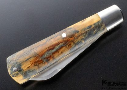 Dr. T. David Taber Custom Knife Mammoth Warncliffe Jack Slip Joint - Image 5
