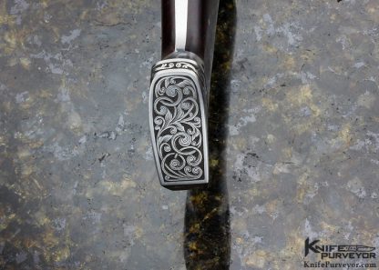 Deitmar Kressler Custom Knife Ironwood Fighter Engraved by S. Stoltz - Image 7