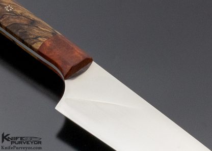 Delbert Ealy Custom Knife Maple & Amboynia Chef's Knife - Image 5
