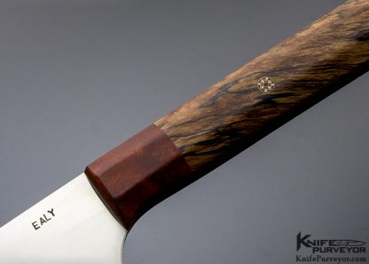 Delbert Ealy Custom Knife Maple & Amboynia Chef's Knife - Image 2