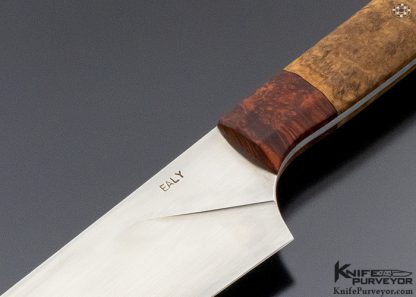 Delbert Ealy Custom Knife Burl & Amboynia 9 Inch Chef's Knife - Image 2