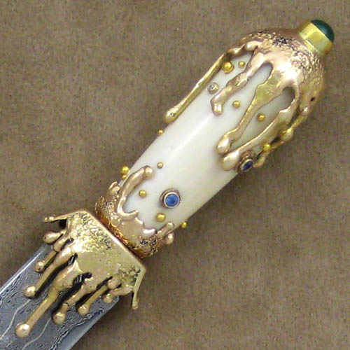 Dellana Custom Knife AKI Mini Dagger With Stand - Image 2