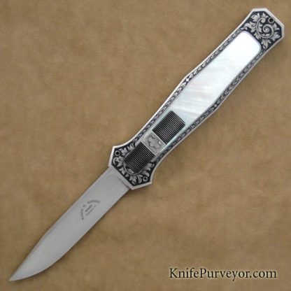 Ralph Dewey Harris Custom Knife Sole Authorship Engraved #001 Mother of Pearl OTF Automatic