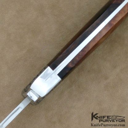D'Holder Custom Knife Pat Holder Engraved Ironwood Boot Knife - Image 4
