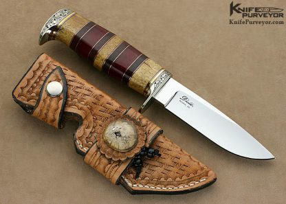D'Alton Holder Custom Knife "My Knife XL" Engraved by Bruce Shaw - Image 3