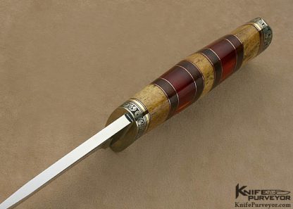 D'Alton Holder Custom Knife "My Knife XL" Engraved by Bruce Shaw - Image 5