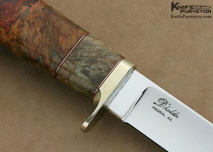 D' Alton Holder Custom Knife Spalted Maple Hunter - Image 4