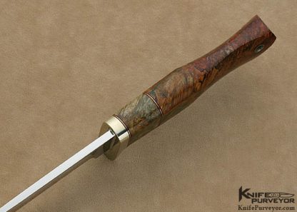 D' Alton Holder Custom Knife Spalted Maple Hunter - Image 5