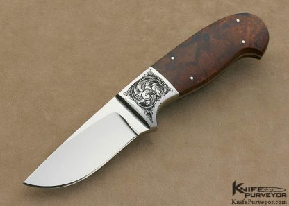 D'Alton Holder Custom Knife Darren Reeves Engraved Desert Ironwood Hardenbrook II