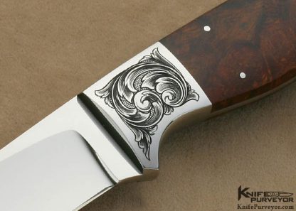 D'Alton Holder Custom Knife Darren Reeves Engraved Desert Ironwood Hardenbrook II - Image 2
