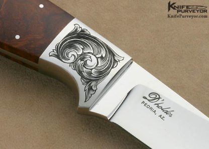 D'Alton Holder Custom Knife Darren Reeves Engraved Desert Ironwood Hardenbrook II - Image 4